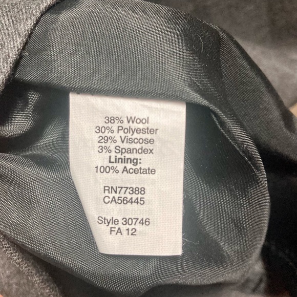 DONATED - J Crew Wool Blend Suiting Dress Charcoal Grey Size 6 EUC - Picture 5 of 5